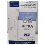 INSIGNIA 6-FT 20-W USB-C WALL CAHRGER & CABLE