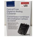 INSIGNIA OPTICAL/COAX DIGITAL-TO-ANALOG CONVERTER