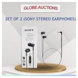SET OF 2 (SONY STEREO EARPHONES)