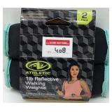 2-PACK ATHLETIC 1-LB REFLECTIVE WALKING WEIGHTS
