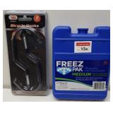 SET OF 2 (2-PCS BICYCLE HOOKS + FREEZ ICE PACK)