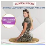 BRANDED LEOPARD STYLE TROUSER WITH SHIRT (S-M-L)