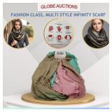 NEW FASHION CLASS, MULTI STYLE INFINITY SCARF
