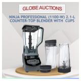 LOOKS NEW NINJA PROFESSIONAL BLENDER+CUPS(MSP:$220