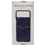 SAMSUNG GALAXY-Z FLIP-4 SILICONE COVER WITH RING