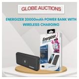 ENERGIZER 20000mAh POWER BANK W/ WIRELESS CHARGING