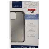 IPHONE-12 MINI SEMI-TRANSPARENT HARD-SHELL CASE