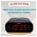TIMEX DUAL ALARM AM/FM CLOCK RADIO(DIGITAL TUNING)