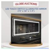 LED TOUCH SWITCH ILLUMINATED MIRROR (72"x36"x1.5")