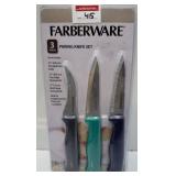 FARBERWARE 3-PIECES PARING KNIFE SET