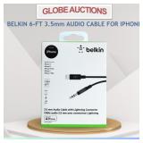 BELKIN 6-FT 3.5mm AUDIO CABLE FOR IPHONE