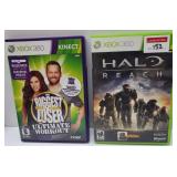 SET OF 2 (BIGGEST LOSER + HALO REACH) VIDEO GAME