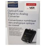 INSIGNIA OPTICAL/COAX DIGITAL-TO-ANALOG CONVERTER