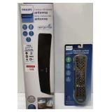 SET OF 2(TV ANTENNA+UNIVERSAL PROGRAMMABLE REMOTE)