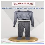 BRANDED ACTIVE WEAR GYM TROUSER AND SHIRT (S)