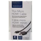INSIGNIA 8-FT THIN MICRO HDMI CABLE