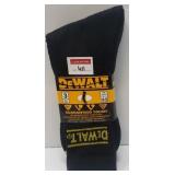 BRAND NEW 3-PAIR DEWALT ON-BINDING CREW WORK SOCKS BRAND NEW 3-PAIR DEWALT ON-BINDING CREW WORK SOCKS