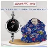 SET OF 2 (MULTI-STYLE INFINITY SCARF + WATCH) SET OF 2 (MULTI-STYLE INFINITY SCARF + WATCH)