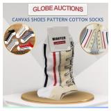 BRAND NEW CANVAS SHOES PATTERN COTTON SOCKS BRAND NEW CANVAS SHOES PATTERN COTTON SOCKS