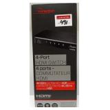ROCKETFISH 4-PORT 4K HDMI SWITCH ROCKETFISH 4-PORT 4K HDMI SWITCH
