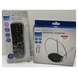 SET OF 2(TV ANTENNA+UNIVERSAL PROGRAMMABLE REMOTE) SET OF 2(TV ANTENNA+UNIVERSAL PROGRAMMABLE REMOTE)