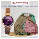 SET OF 2(MULTI-STYLE INFINITY SCARF + WATCH) SET OF 2(MULTI-STYLE INFINITY SCARF + WATCH)