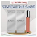 SET OF 3 REVLON LIP LACQUER + BEYOND HD CONCEALER SET OF 3 REVLON LIP LACQUER + BEYOND HD CONCEALER