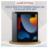 APPLE IPAD-9TH GEN W/APPLE WARRANTY(CELLULAR+WIFI) APPLE IPAD-9TH GEN W/APPLE WARRANTY(CELLULAR+WIFI)