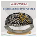 DESIGNER VINTAGE-STYLE PUNK RING DESIGNER VINTAGE-STYLE PUNK RING