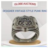DESIGNER VINTAGE-STYLE PUNK RING DESIGNER VINTAGE-STYLE PUNK RING