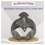 DESIGNER VINTAGE-STYLE PUNK RING DESIGNER VINTAGE-STYLE PUNK RING