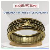 DESIGNER VINTAGE-STYLE PUNK RING DESIGNER VINTAGE-STYLE PUNK RING