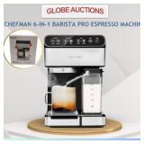 CHEFMAN 6IN1 BARISTA PRO ESPRESSO MACHINE(MSP:$242 CHEFMAN 6IN1 BARISTA PRO ESPRESSO MACHINE(MSP:$242