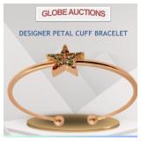 DESIGNER PETAL CUFF BRACELET DESIGNER PETAL CUFF BRACELET