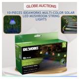 SET OF 10 IDEAWORKS MULTI-COLOR SOLAR LED LIGHTS SET OF 10 IDEAWORKS MULTI-COLOR SOLAR LED LIGHTS