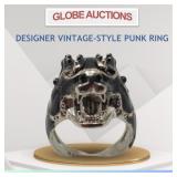DESIGNER VINTAGE-STYLE PUNK RING DESIGNER VINTAGE-STYLE PUNK RING
