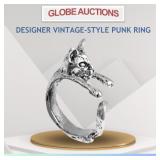 DESIGNER VINTAGE-STYLE PUNK RING DESIGNER VINTAGE-STYLE PUNK RING