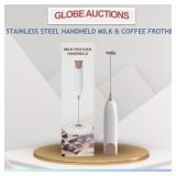 STAINLESS STEEL HANDHELD MILK & COFFEE FROTHER STAINLESS STEEL HANDHELD MILK & COFFEE FROTHER