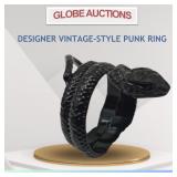 DESIGNER VINTAGE-STYLE PUNK RING DESIGNER VINTAGE-STYLE PUNK RING