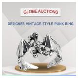 DESIGNER VINTAGE-STYLE PUNK RING DESIGNER VINTAGE-STYLE PUNK RING