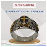 DESIGNER VINTAGE-STYLE PUNK RING DESIGNER VINTAGE-STYLE PUNK RING