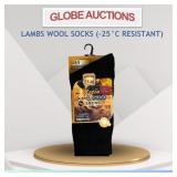 LAMBS WOOL SOCKS (-25ï¿½C RESISTANT) SIZE:10-13