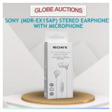 SONY (MDR-EX15AP) STEREO EARPHONES WITH MIC