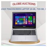 ASUS TOUCHSCREEN LAPTOP (8-GB, 720-GB, i7) WORKING