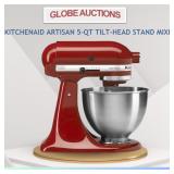 KITCHENAID ARTISAN 5-QT STAND MIXER (MSP:$399)