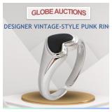 DESIGNER VINTAGE-STYLE PUNK RING