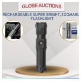 BRAND NEW RECHARGEABLE BRIGHT,ZOOMABLE FLASHLIGHT