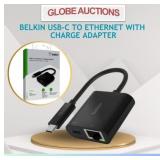 BELKIN USB-C TO ETHERNET + CHARGE ADAPTER