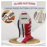 CANVAS SHOES PATTERN COTTON SOCKS