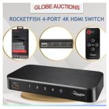 ROCKETFISH 4-PORT 4K HDMI SWITCH (MSP:$109)